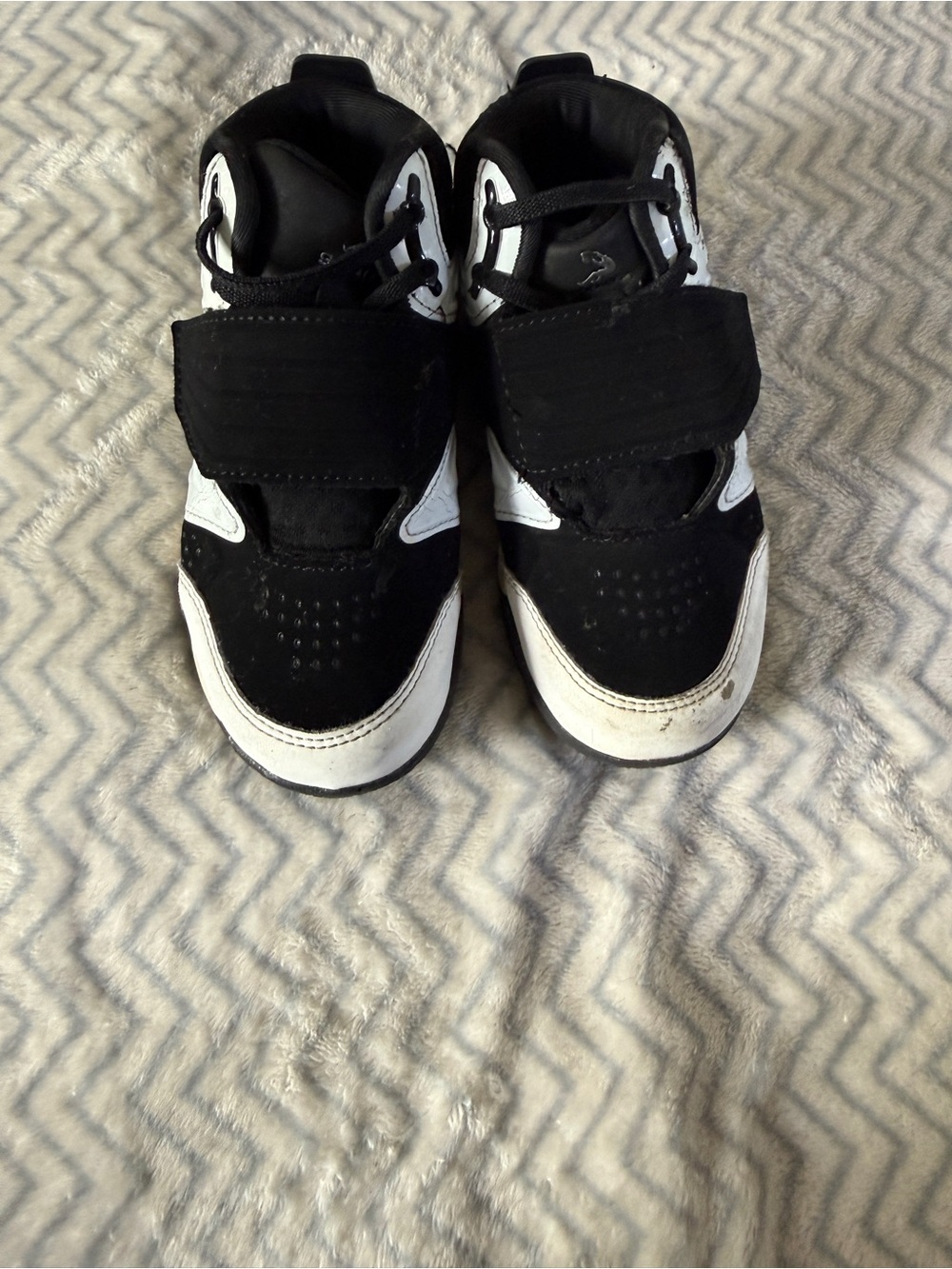Kids Black and White Athletic Sneakers